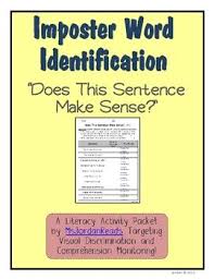 Imposter Word Identification For Comprehension Visual Discrimination Comprehension Student And The O Jays