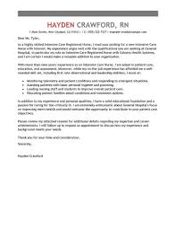 Best Intensive Care Nurse Cover Letter Examples Livecareer