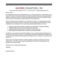 The sample cover letter for emergency nurse will give you some important tips and guidelines to write one. Best Intensive Care Nurse Cover Letter Examples Livecareer