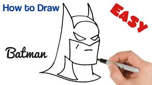 Love the way his ears have been drawn on his cowl by the artist. How To Draw Batman Easy Step By Step Drawing Youtube