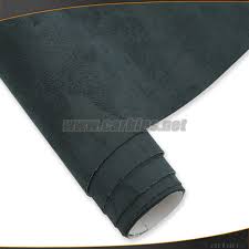 Black Alcantara Adhesive Fabric Vinyl Wrap Roll Film For Car