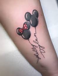 28 minnie mouse personalized safety/emergency contact temporary tattoos. Exclusive Mickey And Minnie Mouse Tattoo Blurmark