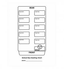 School Bus Seating Chart School Bus Seating Template