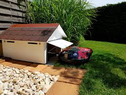 Robotic Lawn Mower Garage For Your Automower Robot Lawn Mower Robotic Lawn Mower Lawn Mower Outdoor Storage Box