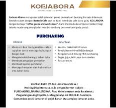 Identitas disini terdiri dari nama lengkap (sertakan gelar apabila punya), alamat lengkap mulai dari rt, kecamatan, dan kota (sertakan juga kode pos), seterusnya jangan lupa untuk memberi kontak yang dapat dihubungi baik itu email maupun nomor telepon. Agenda Lowongan Purchasing Job Placement Center Politeknik Negeri Banyuwangi