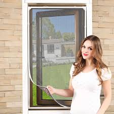 Changing and washing the screen is easy. 2021 Upgraded Adjustable Diy Magnetic Window Screen Max 55 H X 36 W Fits Any Size Smaller Diy Easy Installation White Amazon Com