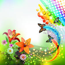 Http Freedesignfile Com Upload 2012 08 Colorful Flower And Butterfly Background Vector 03 Jpg Butterfly Background Colorful Flowers Rainbow Butterfly
