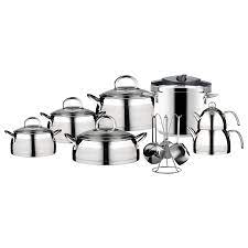 Aragon 17 parça paslanmaz çelik çeyiz seti. Emsan Aragon 17 Parca Paslanmaz Celik Ceyiz Seti Emsan