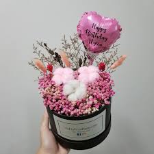Flowers and balloons delivery is located. Customisable Heart Balloon Flower Box Shopee Singapore