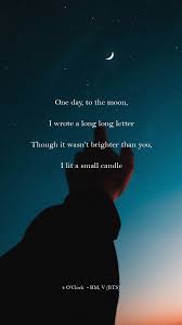 Bts Lyrics On Twitter I Wrote A Long Letter To The Moon 4 Oclock Rm V Bts Lyrics Quotes Inspiration Wallpaper Lockscreen Aesthetic Mood 4oclock Rm Namjoon V Taehyung Moon Bts Twt
