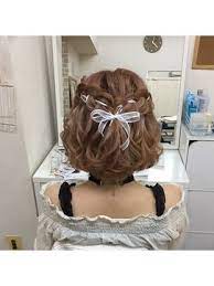 リボン編み込みハーフアップ ヘアメイク専門店 beauty salon nagomi 渋谷店をご紹介 2019年春の最新ヘアスタイルを300万点以上掲載 ミディアム ショート ボブなど豊富な条件でヘアスタイル 髪型 アレンジをチェック リボン ヘアスタイル ヘアーデザイン