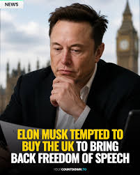 Elon Musk has sparked plenty of conversation after responding to a  satirical post about him buying the United Kingdom to restore “freedom of  speech”. The original post, from satire site The Babylon
