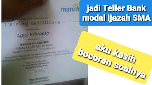 Jenis latihan yang paling tepat anda. Pengalaman Tes Kriya Mandiri Bank Mandiri Kriyamandiri Youtube