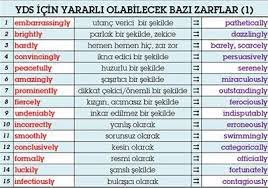 30 onemli zarf ve anlami ingilizce ingilizce dilbilgisi zarf
