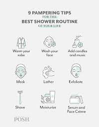 9 Pampering Tips For The Best Shower Routine Of Your Life Posh Blog Shower Routine Daily Skin Care Beauty Routine Checklist