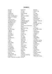 Hier lernst du, wie du von deinen hobbys berichten kannst mit beispielen und übungen. Hobbies Esl Worksheet By Jjdanca18