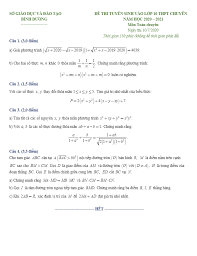 Maybe you would like to learn more about one of these? Ä'á» Thi Vao Lá»›p 10 Chuyen Mon Toan NÄƒm 2020 2021 Sá»Ÿ Gd Ä't Binh DÆ°Æ¡ng Chuyen Thcs Toanmath Com