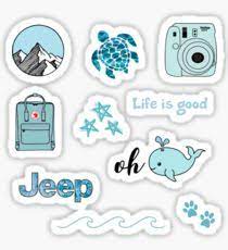 Fantastic Pics Blue Printable Stickers Concepts On The List Of Many Blessings From The Online Will Be Printab Hydroflask Stickers Girl Stickers Cute Stickers