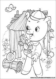 A huge collection of printable animal coloring pages to download & color. Building A House From Sticks Three Little Pigs Mermaid Coloring Pages Disney Coloring Pages