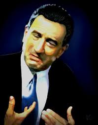 I'm here to fuckin' amuse you? Goodfellas Robert De Niro Portrait Rgillustration Paintings Prints Entertainment Movies Gangster Movies Artpal