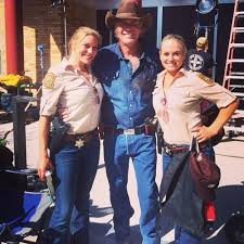 Check spelling or type a new query. Walt And Vic With Vic S Stunt Double Katee Sackhoff Robert Taylor Longmire Longmire Tv Series