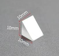 Optik üçgen prizma 10*10*10mm sağ açı iç yansıma prizmalar ...