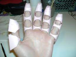 Unlike my previous gauntlets, there is minimal riveting, as most of the parts are held to the glove using epoxy. Iron Man Hand Pepakura By Cyber Hand Iron Man Hand Iron Man Iron Man Helmet