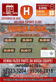 | política em manaus e no estado do amazonas, economia, esporte local e nacional. Holanda Esporte Clube Realiza Peneira Para Montagem Das Equipes De Futebol Masculino Nesta Quarta 17 Portal Gazeta Do Amazonas