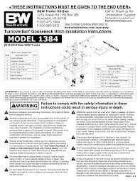 This means that each of their hitches is designed for. Https Www Bwtrailerhitches Com Sites Default Files Documents Gnrk1384 20installation 20instructions Pdf