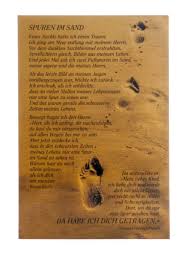 Ich ging am meer entlang mit meinem herrn. Neutrale Karte Spuren Im Sand Ganzer Text