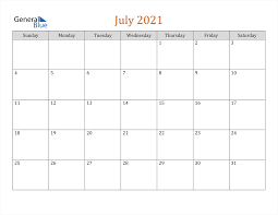 Click on one of the links below to download the 2021 excel calendar template for that paper size of your choice. July 2021 Calendar Pdf Word Excel