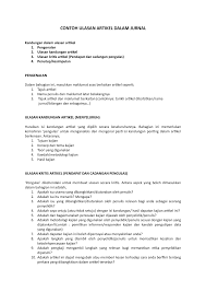 Maybe you would like to learn more about one of these? Contoh Ulasan Artikel Jurnal Example Studocu