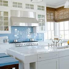 Here are top kitchen backsplash ideas that may change the mood and color of your kitchen. Blue Glass Backsplash Houzz