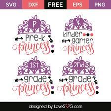 Download Pre K Princess 1st 2nd Lovesvg Com Silhouette Stencil Svg Cricut Crafts