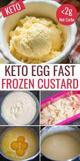 Keto Frozen Custard Egg Fast Recipe Fast Desserts Fast Dessert Recipes Low Carb Ice Cream Recipe