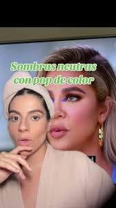 Inspirándonos es este maquillaje neutral con un pop de azul de nuestra  comadre la Khloe Kardashian #sombrasdeojos #inspomaquillaje #khloekardashian