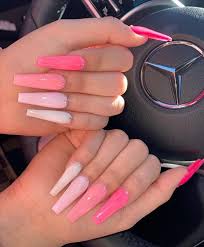 Coffin nail designs look great on long nails because of the ample nail bed space. Awesome Trendy Gel Coffin Nails To Cool Your Summer Nail Design Cozy Living To A Beautiful Lifestyle Long Acrylic Nails Coffin Pink Acrylic Nails Simple Acrylic Nails