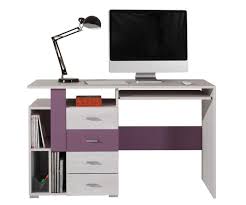 Klicke hier und entdecke die große auswahl und shoppe ab 30 € versandkostenfrei Kinderschreibtisch Lila Mit Tastaturauszug Hohe Cm 76 50 Lange Tiefe Cm 55 Breite Cm 125 Material Holzwerkstoff Farbe Lila Emilian Kinderschreibtisch Lila Mit Tastaturauszug