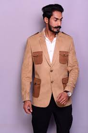 Camel is a chic neutral that always seems to be on trend. Suede Leather Camel Color Hunting Blazer 4 Pocket Rajanyas