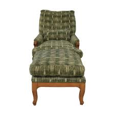 The ottoman will have to be pushed aside when the sofa bed is unfurled, but it will provide a place for guests to sit while taking off and putting on clothes and shoes. 79 Off Rose Tarlow Rose Tarlow Overstuffed Chair With Ottoman Chairs