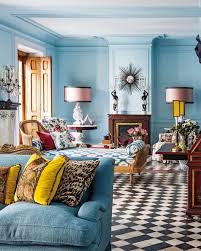 Sotheby S Home On Instagram Consider Sky Blue To Put Some Spring In Your Step This Month Femin In 2020 Blue Living Room Decor Aesthetic Room Decor Cozy Living Rooms