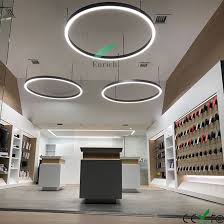 China Modern Led Chandelier Light Adjustable Suspension Fixture Modern Circular Chandelier Lighting China Ring Shaped Suspended Light High Quality Good Reputation Led Trunking