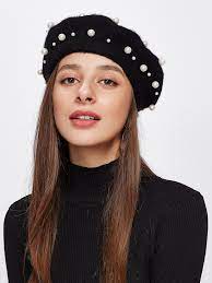 Faux Pearl Beret Hat Beret Hat Beautiful Hats Beret