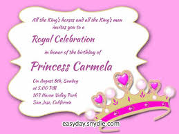Birthday Invitation Text Message Sample Princess Birthday Invitation Wording Samples And Ideas Princess Party Invitations Princess Birthday Party Invitations Princess Invitations