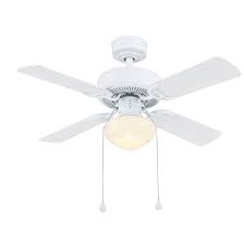 Kichler chiara 52 3 blade hugger indoor ceiling fan with blades, led light kit and wall control. Harbor Breeze Ceiling Fan 36 1 Light 4 Blades White 41578 Rona