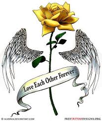 Yellow Rose Tattoo With Wings Yellow Rose Tattoos Rose Tattoos Yellow Roses