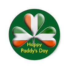 Happy Paddy S Day Irish Shamrock Classic Round Sticker Paddys Day Themed Stickers Fun Stickers