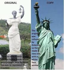 The Original Gift From France Vs The Statue That Was Used Black History Month Black History History Facts