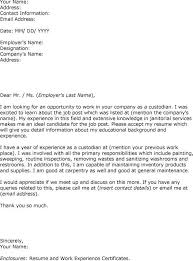 Custodian Cover Letter Coverletternet Com Job Cover Letter Job Cover Letter Examples Job Resume Samples