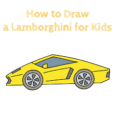 From there, you can start to build up. How To Draw A Lamborghini For Kids How To Draw Easy